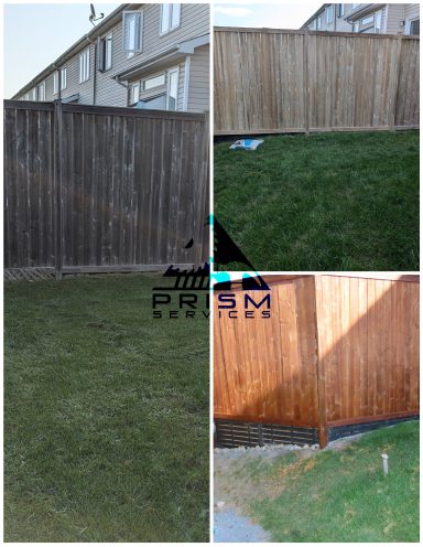 Fence and deck staining